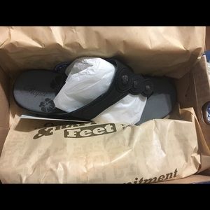 Flip flops in black new